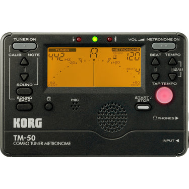 Afinador Korg Cromatico C/Metronomo, Tm50-Bk